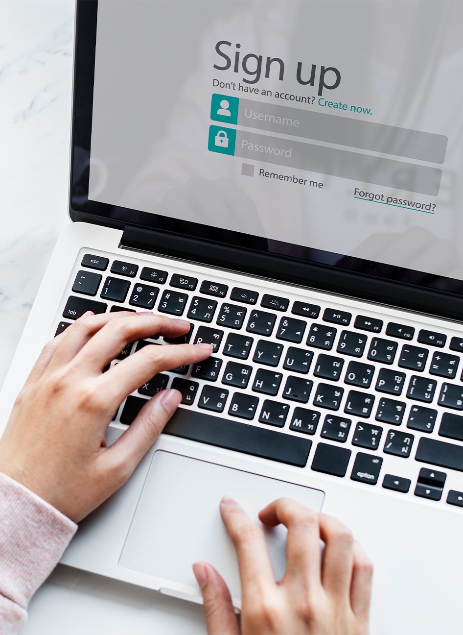 Customer Register Page Image